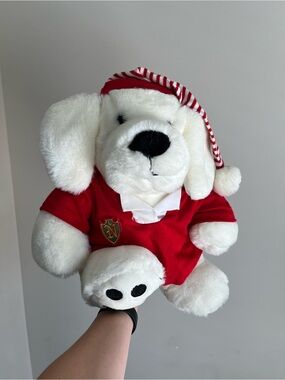 VTG 1992 Nap From the Land of Nod White Puppy Plush Toy